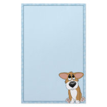 Pathetic Eyes Corgi Stationery (Unlined)