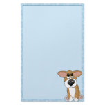 Pathetic Eyes Corgi Stationery (Unlined)