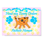 "Pathetic Human" print "Pathetic Human" print