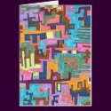 "Paths" Abstract Art Card
