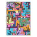 "Paths" Abstract Art Card