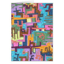 "Paths" Abstract Art Card by RLMdesignes "Paths" Abstract Art Card