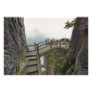 Pathway and small bridge, Yellow Mountain,