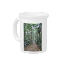 Pathway through the forest beverage pitcher