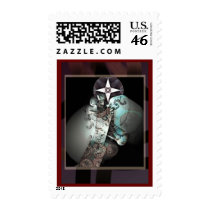 Pathway to moon and star stamps