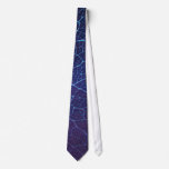 Pathways in Blue Custom Tie