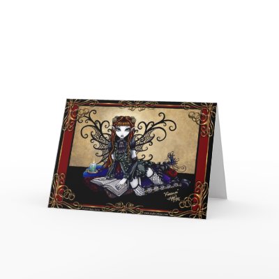 "Patience" Gothic Fairytale Card by mykajelina