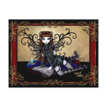 "Patience" Gothic Fairytale Postcard by mykajelina "Patience" Gothic Fairytale Postcard