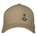 Patience Grasshopper Cap embroidered hats by mindjuice Patience Grasshopper Cap embroidered hats