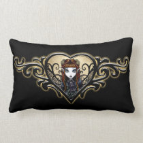 Patience Tattoo Heart Gothic Fairy Pillow pillows