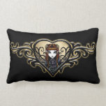 Patience Tattoo Heart Gothic Fairy Pillow