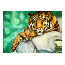 Patience (Tiger) ACEO Art Trading Cards business cards