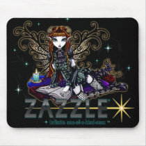 zazzlelogocontest2007, myka jelina, cute, gothic fantasy, gothic fairies, victorian gothic, gothic elegance, fairies, fairytales, black lace, wings, butterflies, cuttie, adorable, fishnet, gothic fashion, zazzle, miscellaneous, Mouse pad with custom graphic design