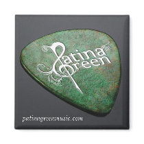 Patina Green Guitar Pick Magnet