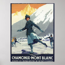 Patinaje de hielo - poster olímpico del promo de P