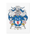 Patino Family Crest postcards by coatsofarms Patino Family Crest postcards