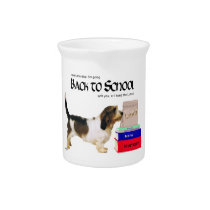 Patit Basset Griffon Vendeen School Beverage Pitchers