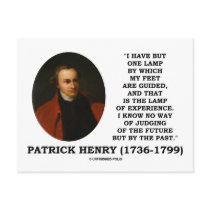 Patrick Henry Lamp Of Experience Judging Of Future Post Card