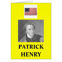 PATRICK HENRY QUOTE GREETING CARD