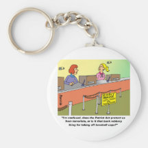 PATRIOT ACT / BANK ROBBERY KEY CHAIN