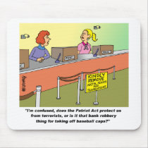 PATRIOT ACT / BANK ROBBERY mousepads