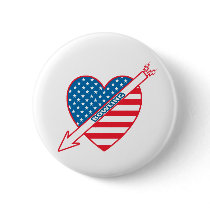 Patriot Bowling Heart Button