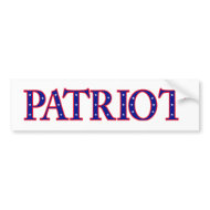 Patriot bumper sticker bumpersticker
