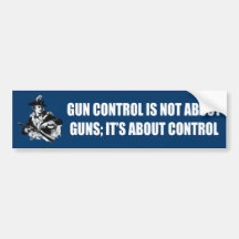 Patriot -Control Bumper Sticker