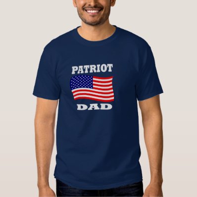 Patriot Dad American Flag Tea Party T-shirt