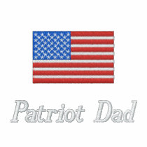Patriot Dad Embroidered Golf Shirt Polo