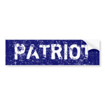 Patriot (Distressed look) Bumper Sticker bumper stickers