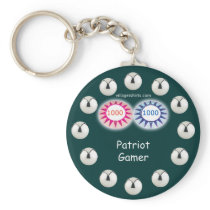 Patriot Gamer Pinball Keychain
