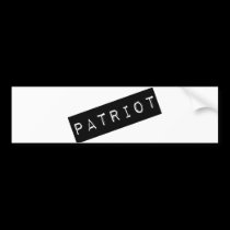 Patriot Label bumper stickers