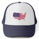Patriot on Flag hats