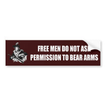 Patriot -Permission Bumper Sticker