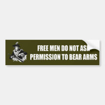 Patriot -Permission Bumper Stickers