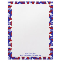 Patriot Quilt custom Letterhead Template