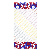 Patriot Quilt custom Photo Cards