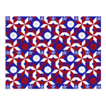 Patriot Quilt custom postcards