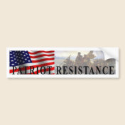 Patriot Resistance bumper sticker