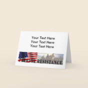 Patriot Resistance greeting card