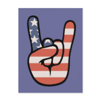 Patriot Rock Hand postcards