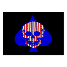 Patriot Skull Business Cards