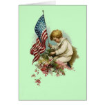 Patriotic 4 greeting card