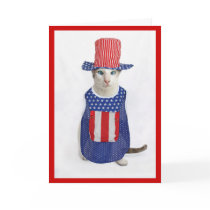Patriotic 4th of July Siamese Cat cards by knichols1109 Patriotic 4th of July Siamese Cat cards
