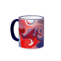 Patriotic abstract mugs