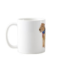 Patriotic Airedale, Lakeland, Welsh Terrier Mugs