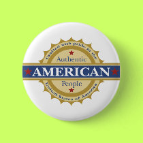 Patriotic American button