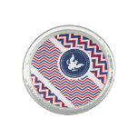 Patriotic American Chevron with Eagle Photo Rings