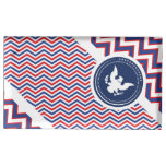 Patriotic American Chevron with Eagle Table Card Holders